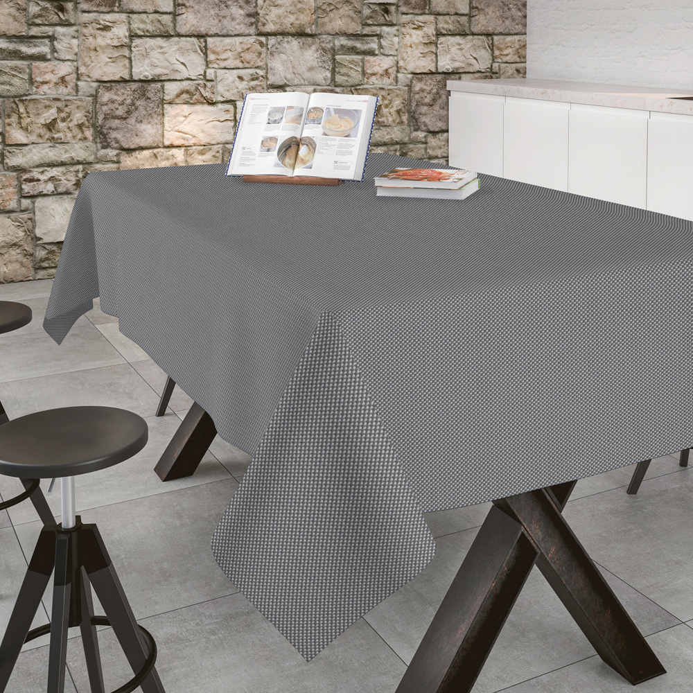Скатертина Aitana textil Brocos Stone, полікотон, 140 х 140 cм
