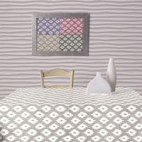 Скатертина Aitana textil Barcelo Gris, полікотон, 140 х 140 cм