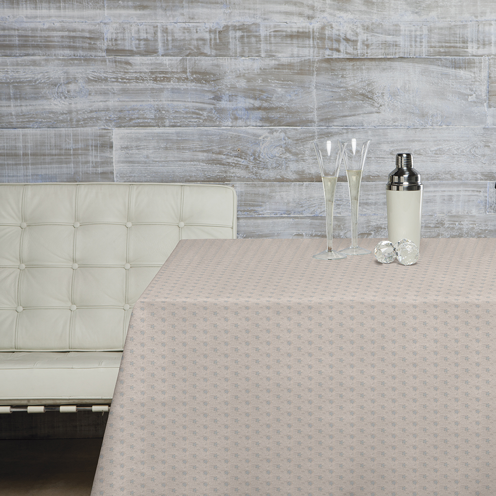 Скатерть Aitana textil Ensor Plata, жаккард, 140 х 140 cм