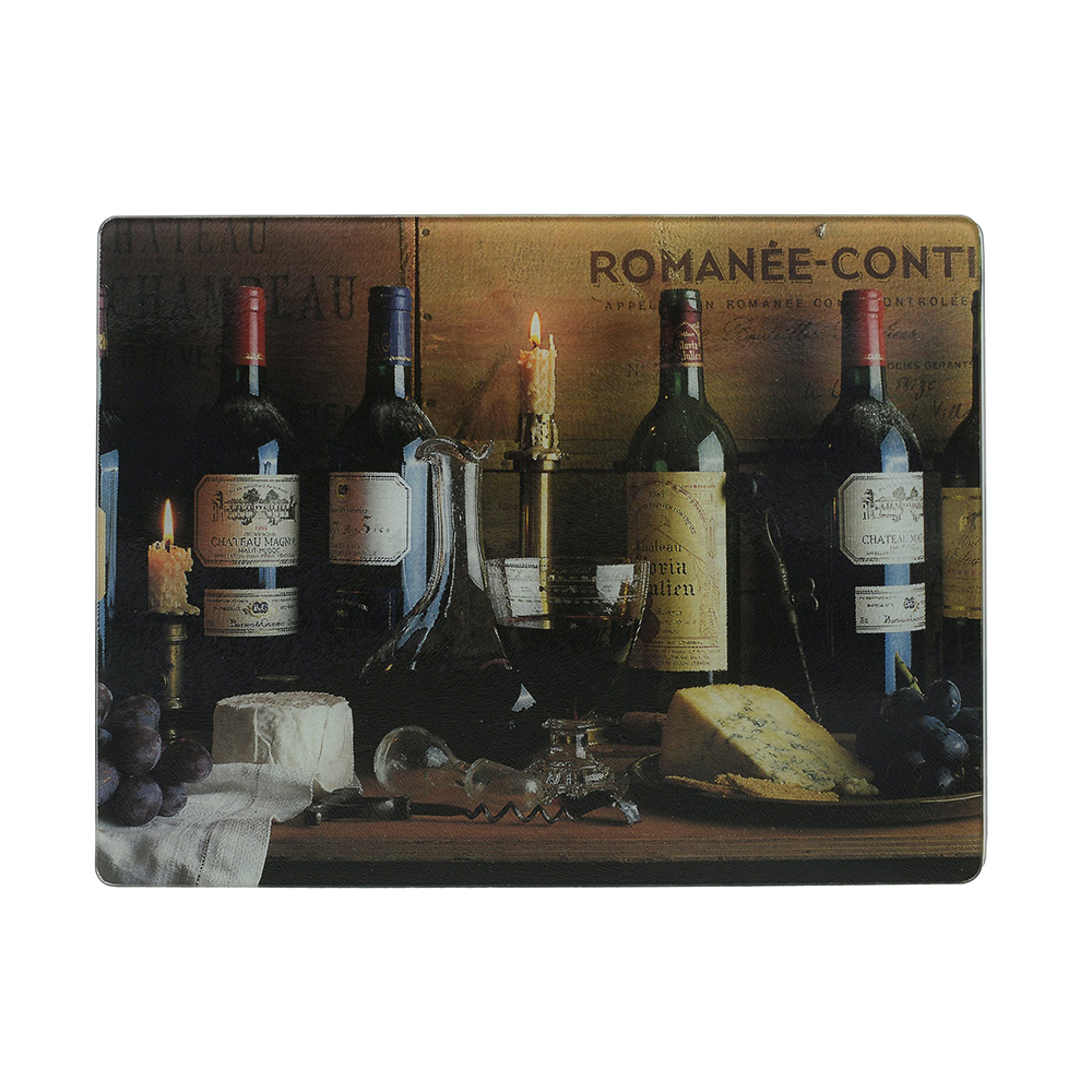 Доска стеклянная CreativeTops Vintage Wine, 40 x 30 см