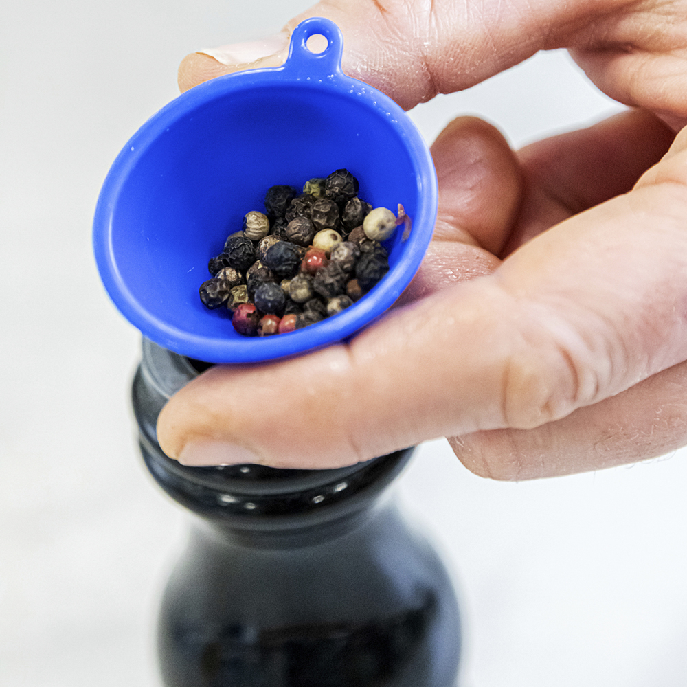 Воронка Kitchen Craft, силикон, синий, диам. 4,5 см