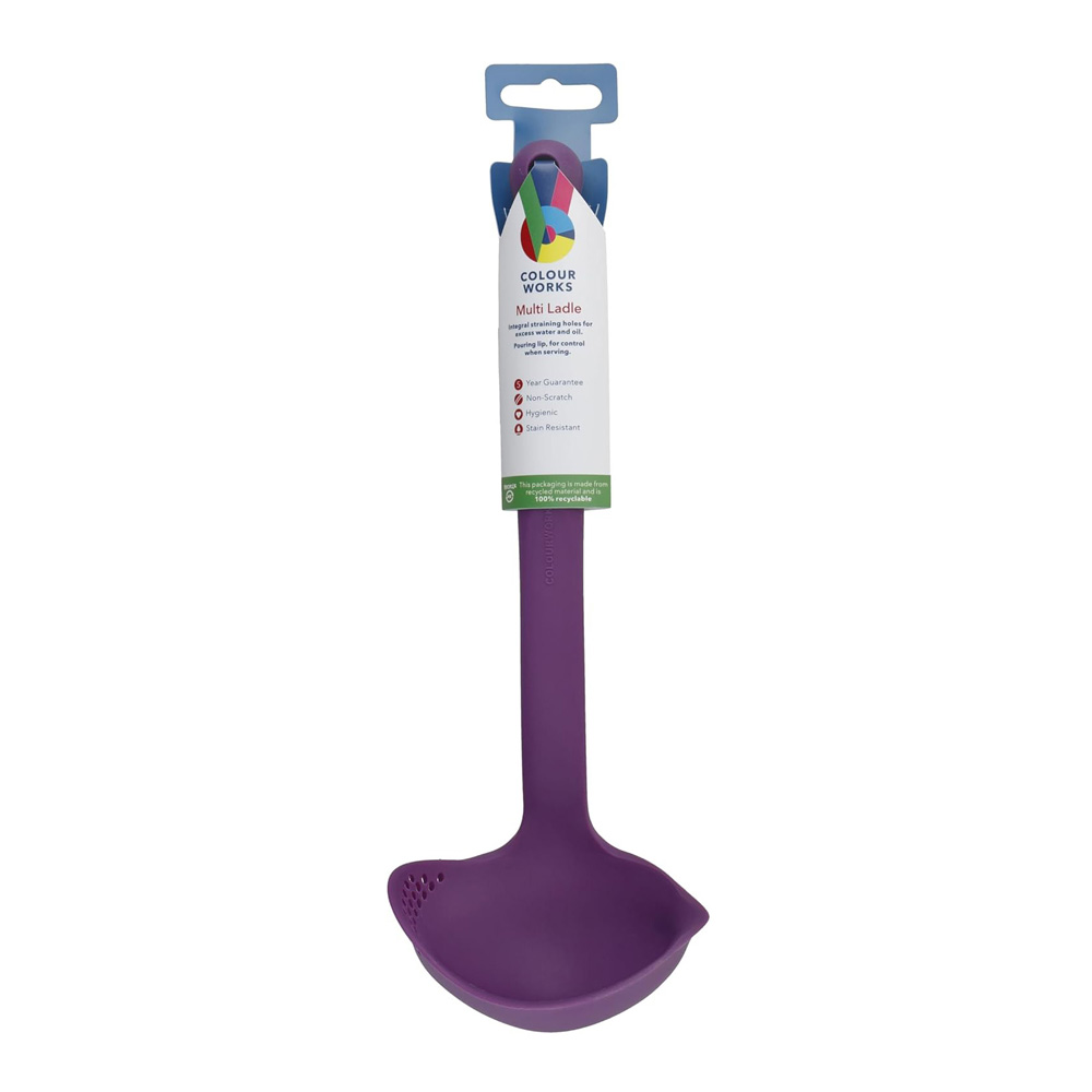 Ополоник Kitchen Craft COLOUR WORKS, фіолетовий, силікон, 27 см