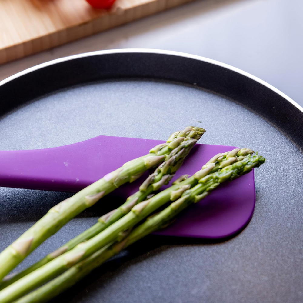 Лопатка гибкая Kitchen Craft COLOUR WORKS, фиолетовая, силикон, 27,5 см