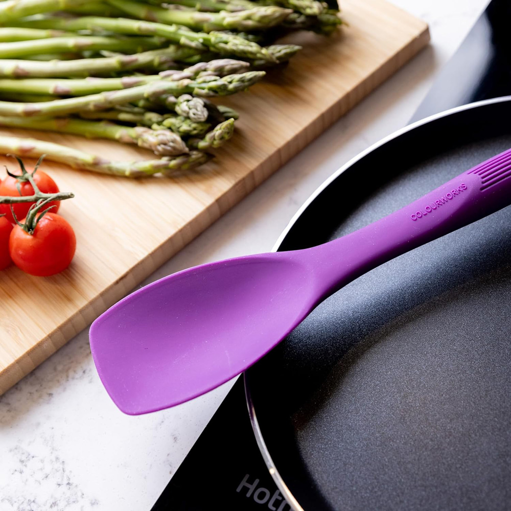 Лопатка глибока Kitchen Craft COLOUR WORKS, фіолетова, силікон, 27,5 см