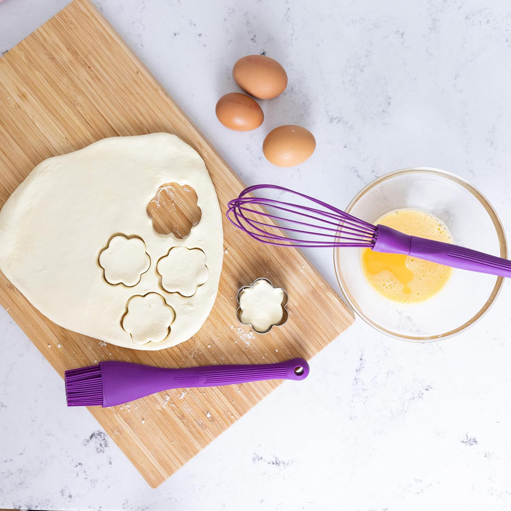 Венчик Kitchen Craft COLOUR WORKS, фиолетовый, силикон, 31 см