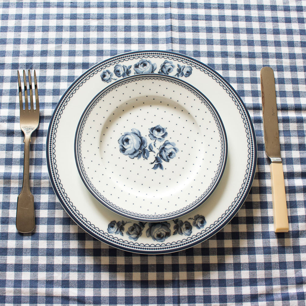 Тарелка обеденная Katie Alice VINTAGE INDIGO White Floral, фарфор, диам. 27 см