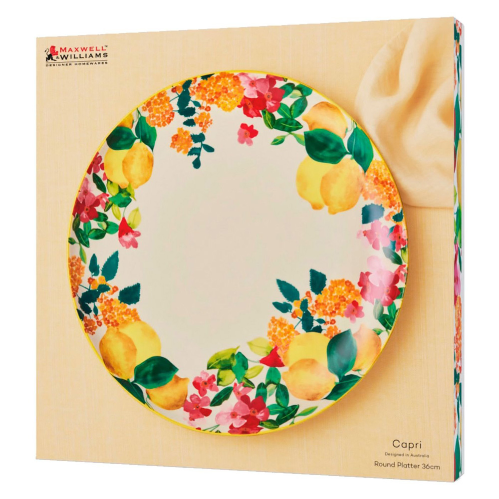 Блюдо сервировочное круглое Maxwell & Williams CAPRI, керамика, диам. 36 см