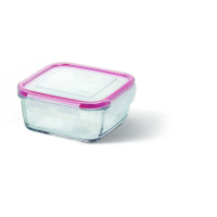 Квадратный стеклянный контейнер Emsa CLIP&CLOSE, 1,25 л