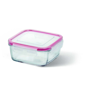 Квадратный стеклянный контейнер Emsa CLIP&CLOSE, 1,25 л