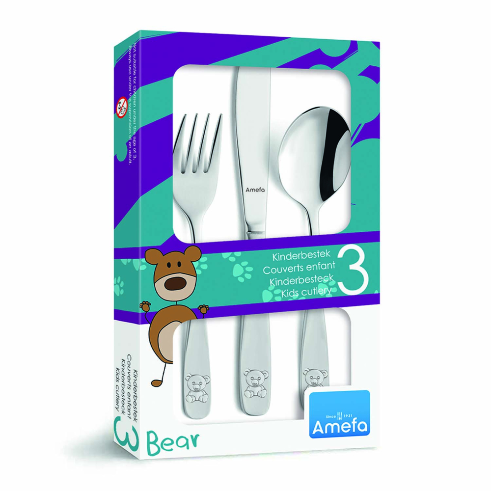 Набір дитячих столових приборів Amefa TEDDY, 3 шт.