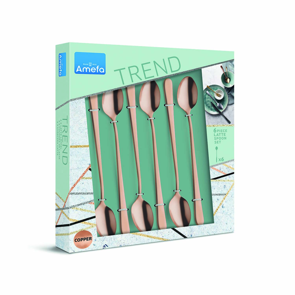 Набор ложек для холодного чая Amefa AUSTIN COPPER, 6 шт.
