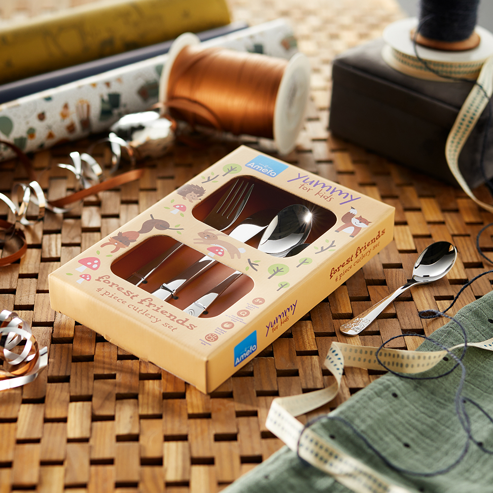 Набор столовых приборов Amefa FOREST FRIENDS, 4 пр.