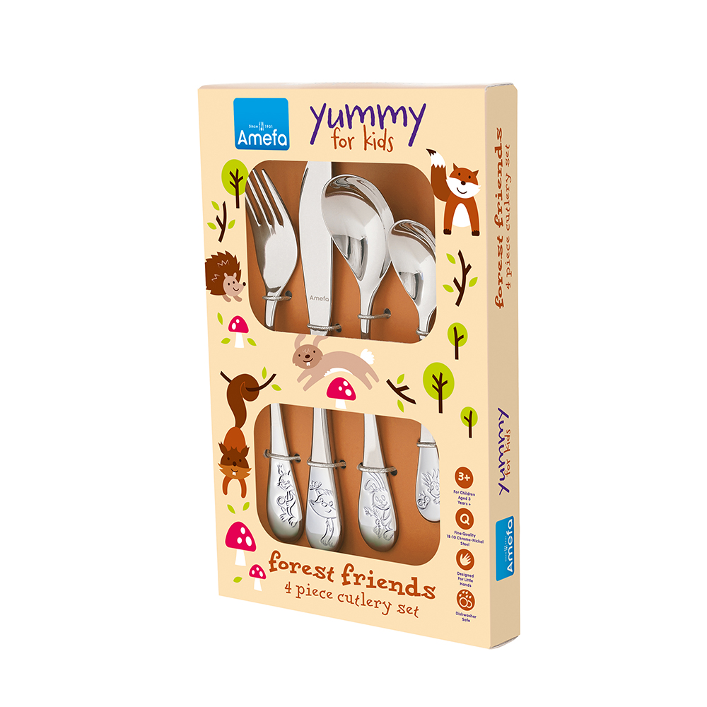 Набор столовых приборов Amefa FOREST FRIENDS, 4 пр.