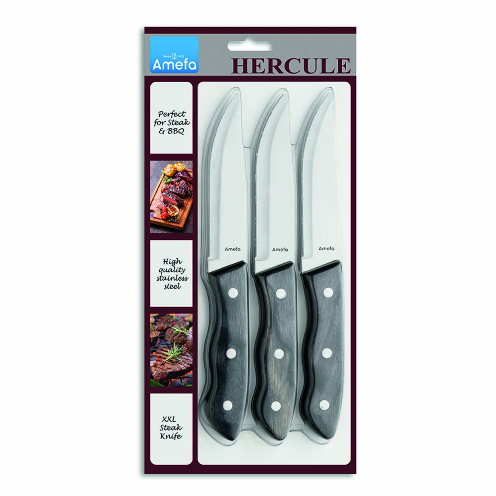 Набор ножей для стейка Amefa HERCULE, 3 пр.