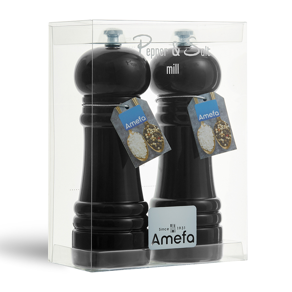 Набор для соли и перца Amefa CLASSIC BLACK, 15 см, 2 пр.