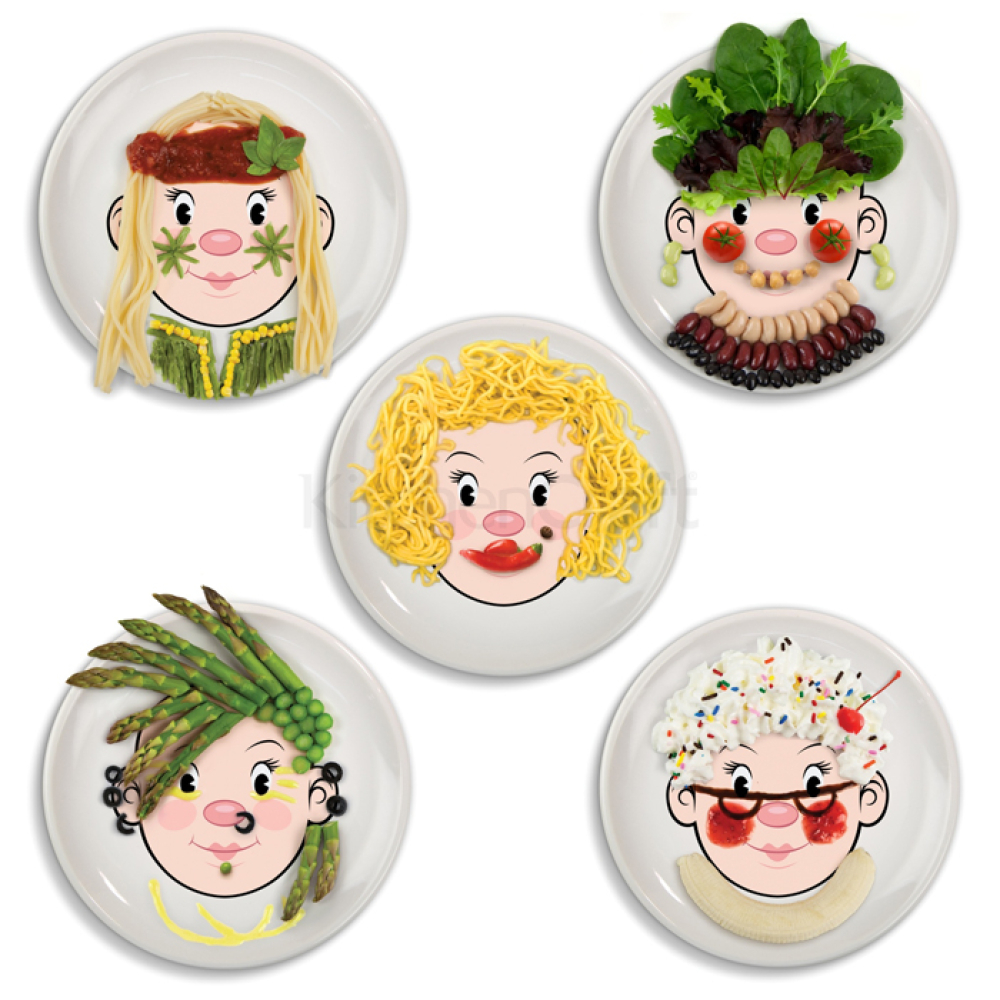 Тарілка дитяча Kitchen Craft GIRL FOOD FACE