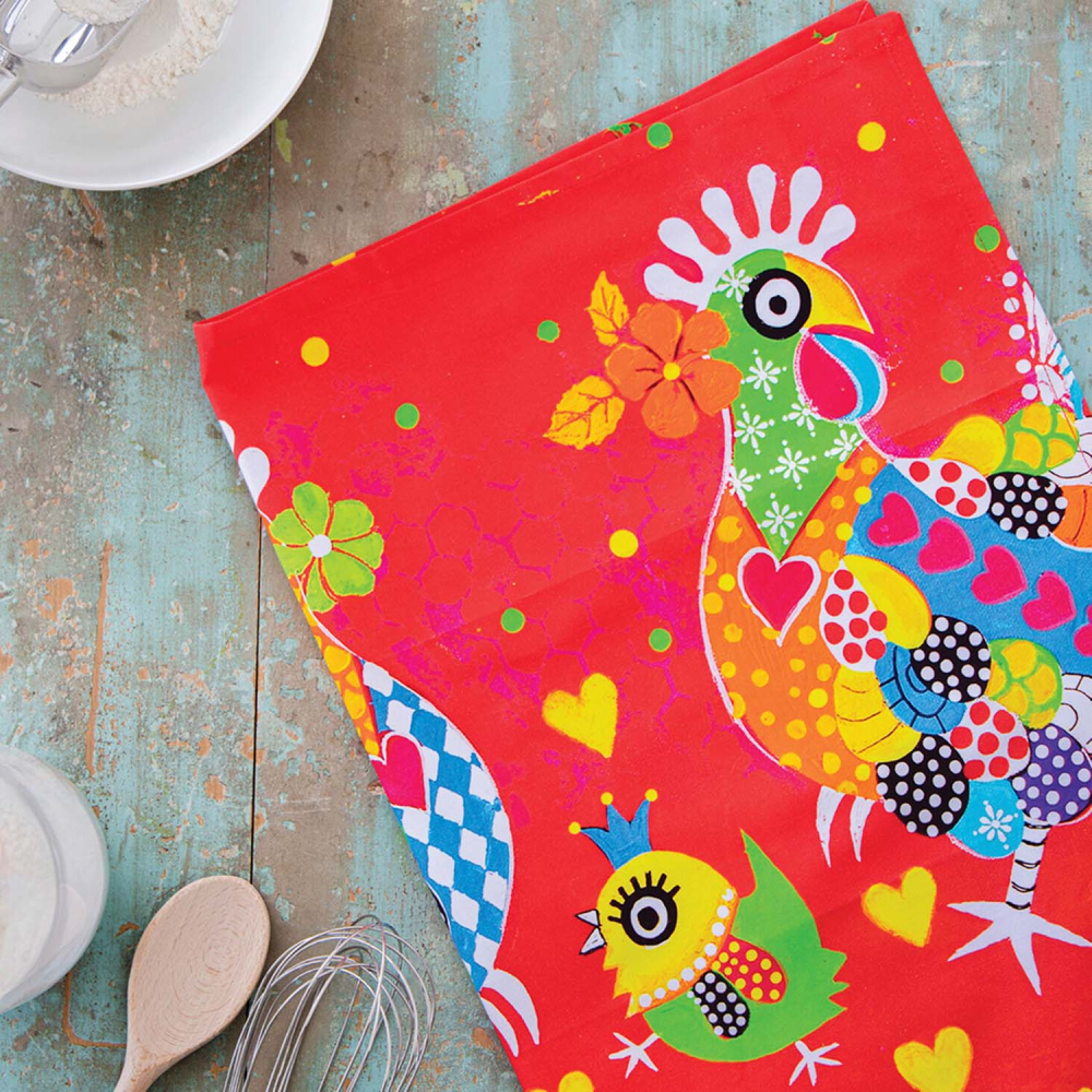Полотенце кухонное Maxwell & Williams Chicken Dance LOVE HEARTS, хлопок, 50 х 70 см