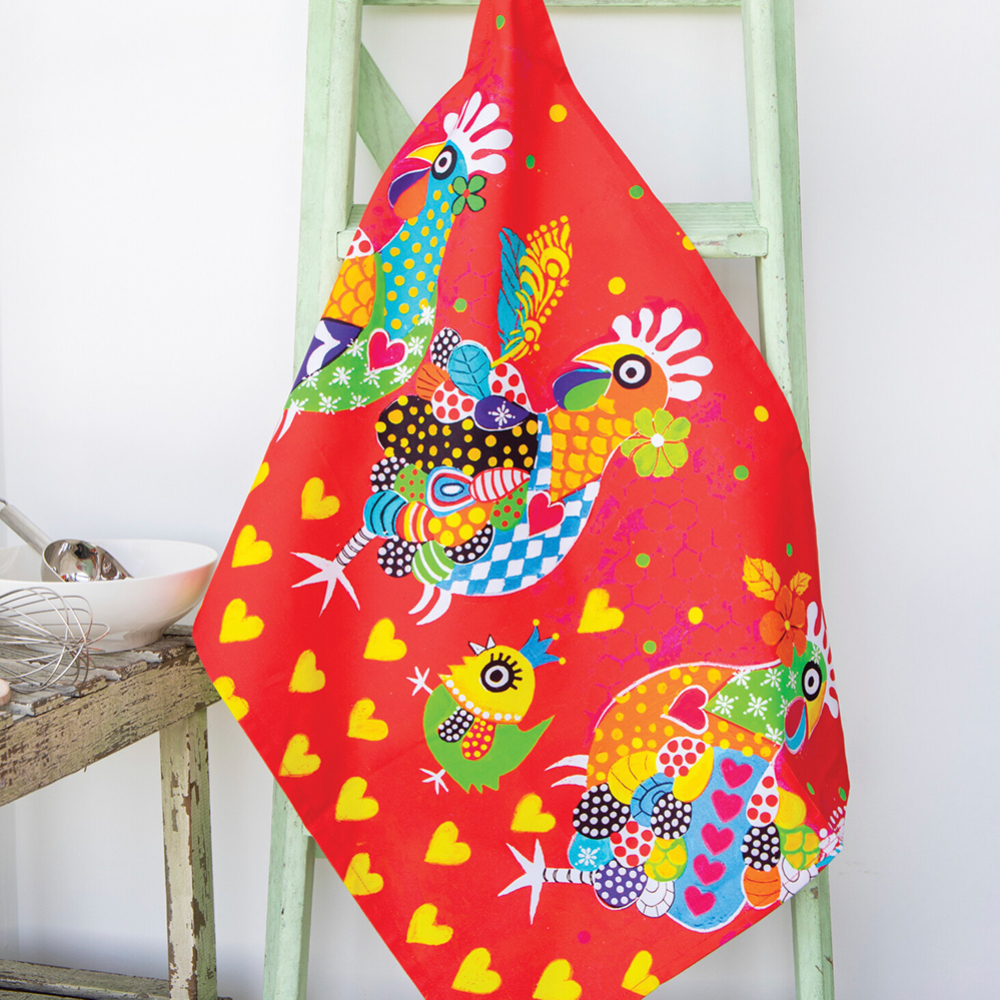 Полотенце кухонное Maxwell & Williams Chicken Dance LOVE HEARTS, хлопок, 50 х 70 см