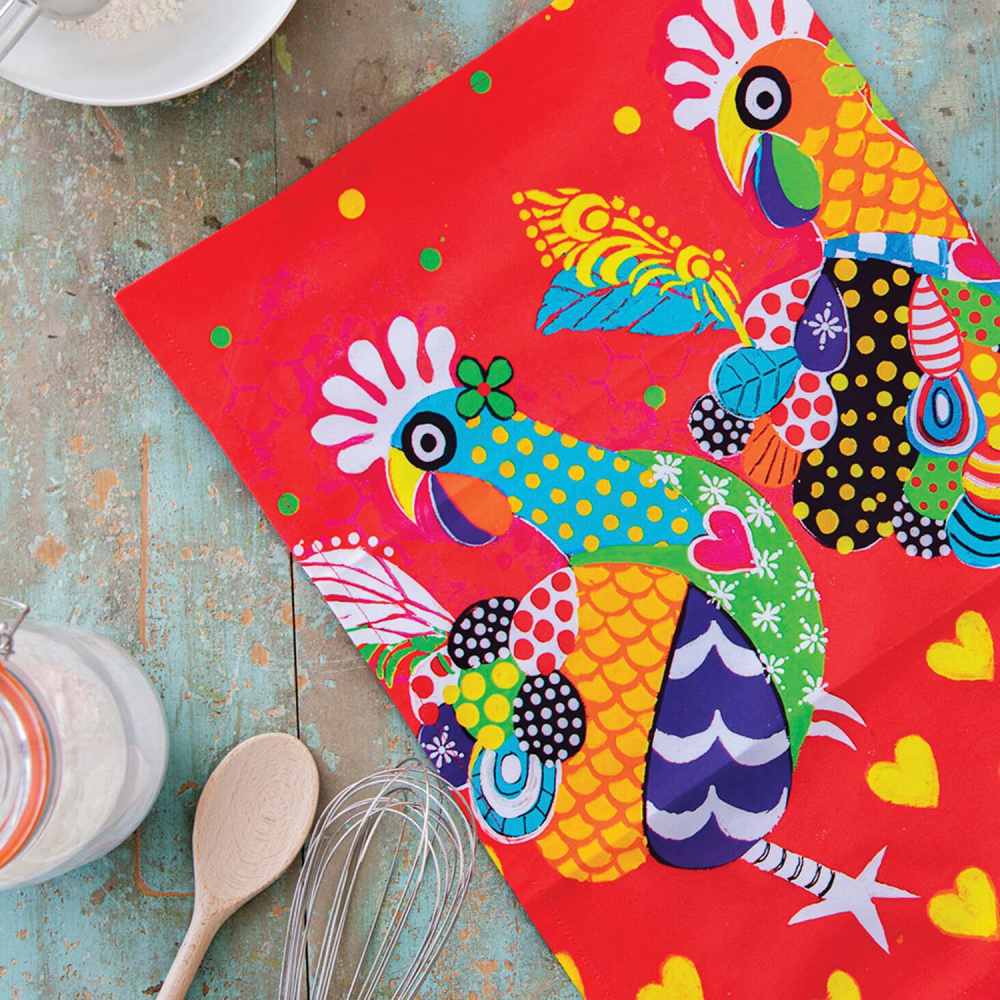 Полотенце кухонное Maxwell & Williams Chicken Dance LOVE HEARTS, хлопок, 50 х 70 см