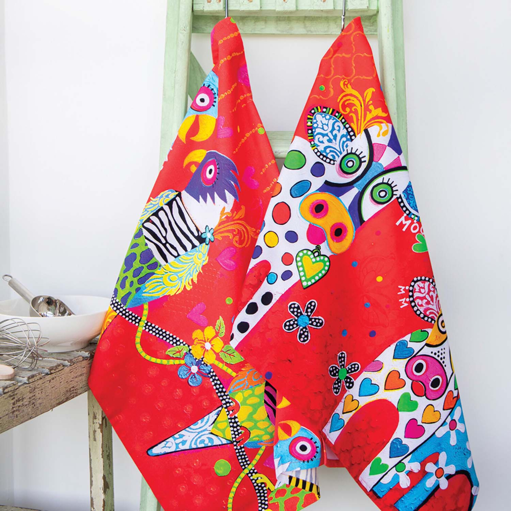 Полотенце кухонное Maxwell & Williams Happy Moo Day LOVE HEARTS, хлопок, 50 х 70 см