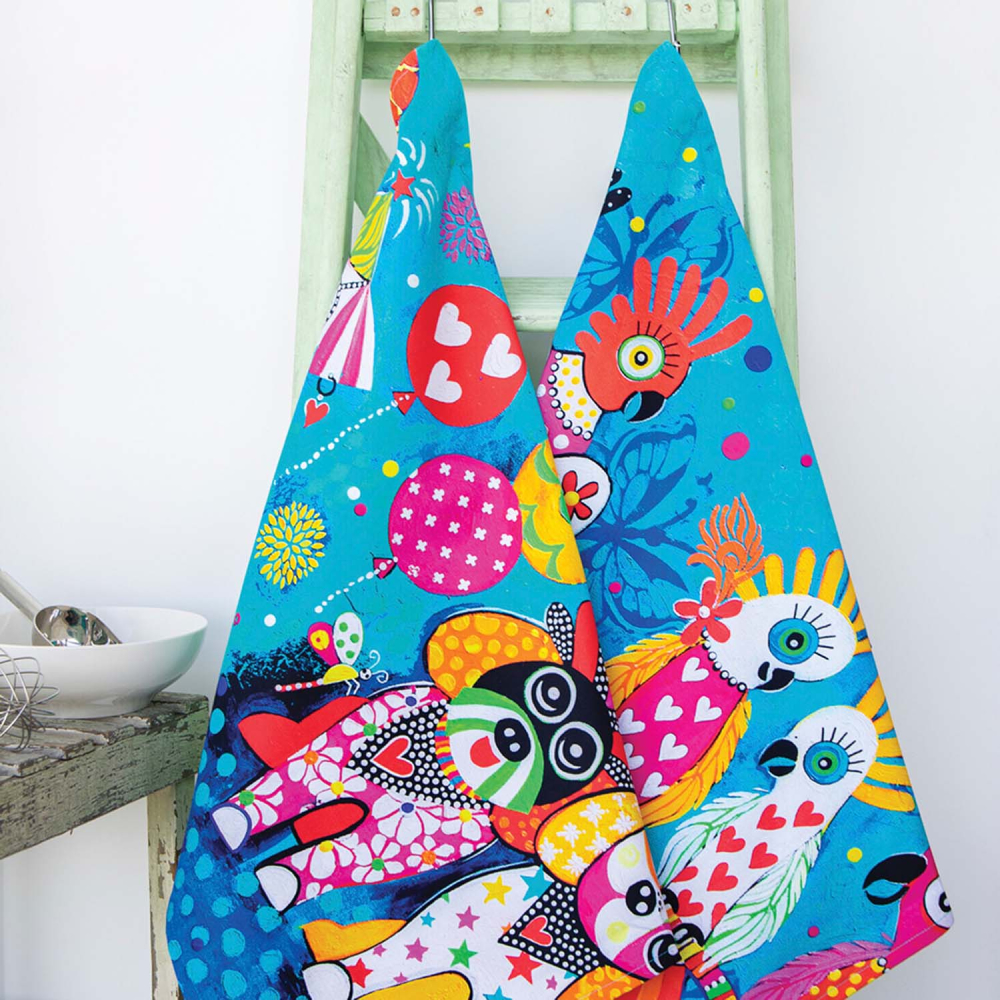 Рушник кухонний Maxwell & Williams Oodles of Love LOVE HEARTS, бавовна, 50 х 70 см