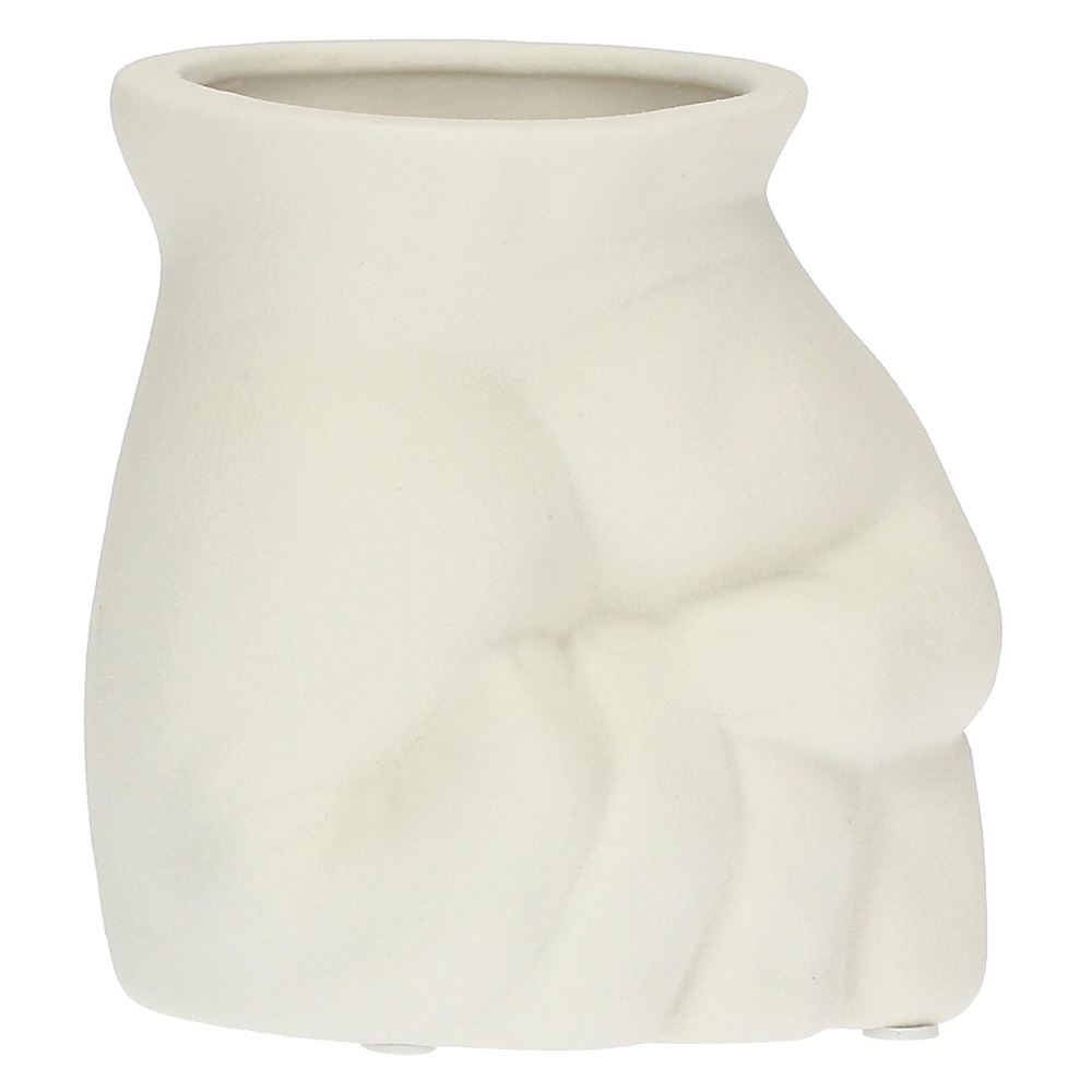 Кашпо Rituali Domestici LOVE FIST, фарфор, диам. 13 см, выс. 13 см