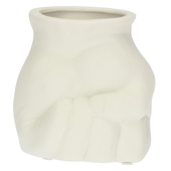 Кашпо Rituali Domestici LOVE FIST, фарфор, диам. 13 см, выс. 13 см