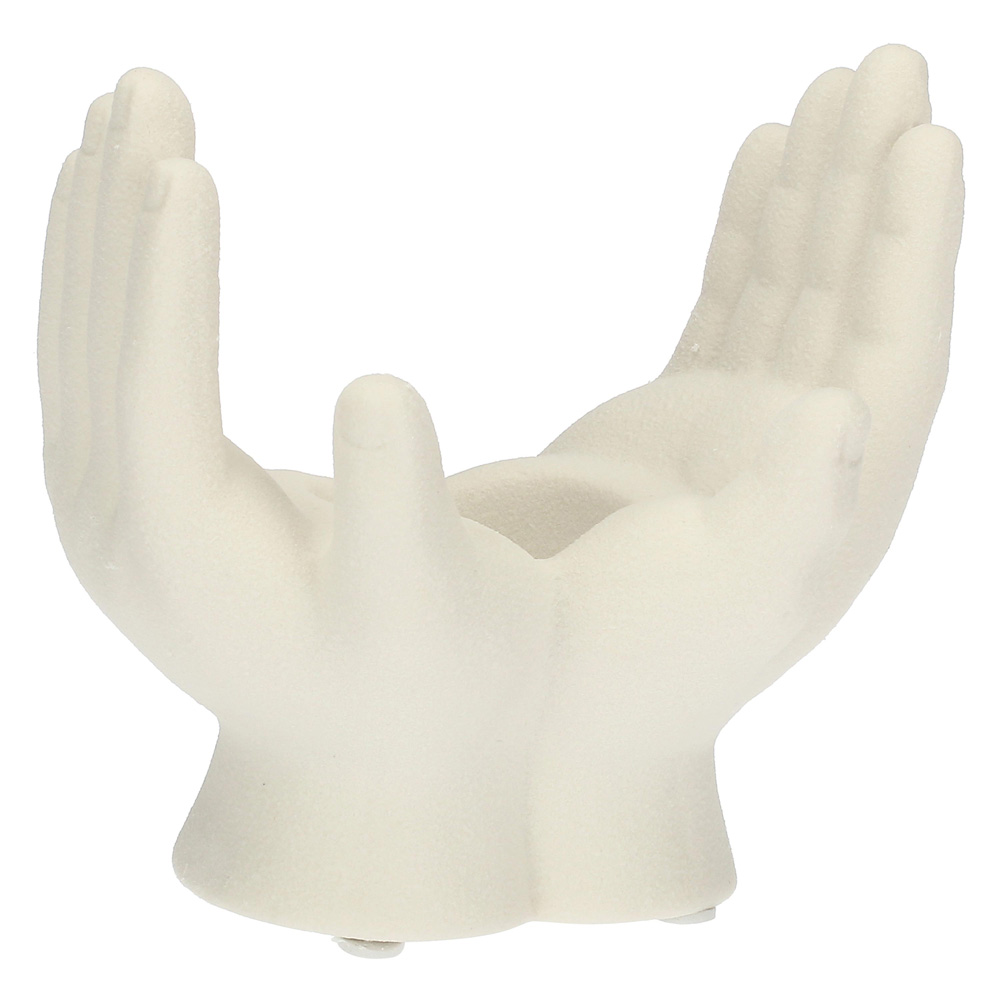 Свічник Rituali Domestici LOVE HANDS, порцеляна, 14 х 8 х 13 см
