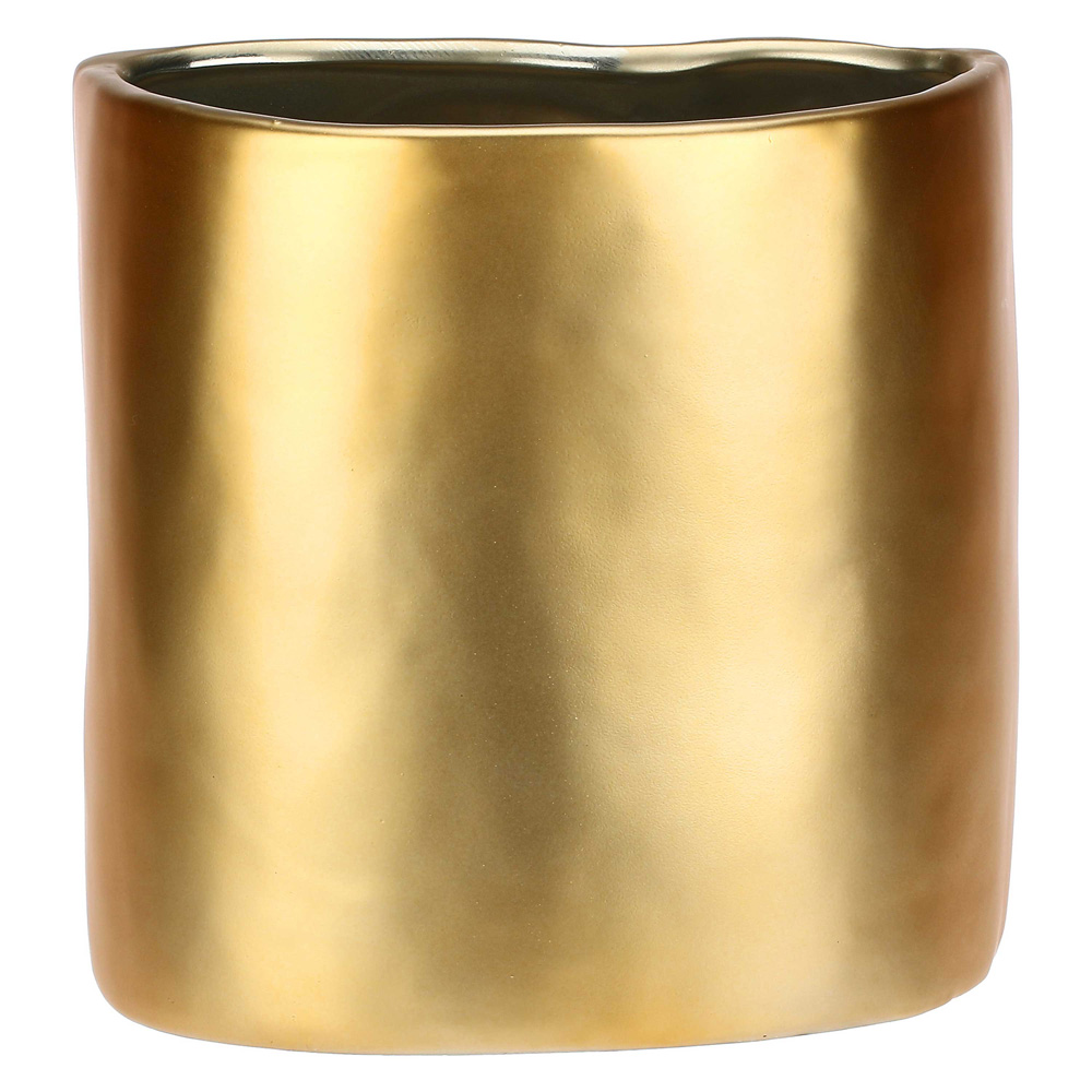 Ваза Rituali Domestici AUGUSTO EYE GOLD, керамика, 18 х 14 х 18 см