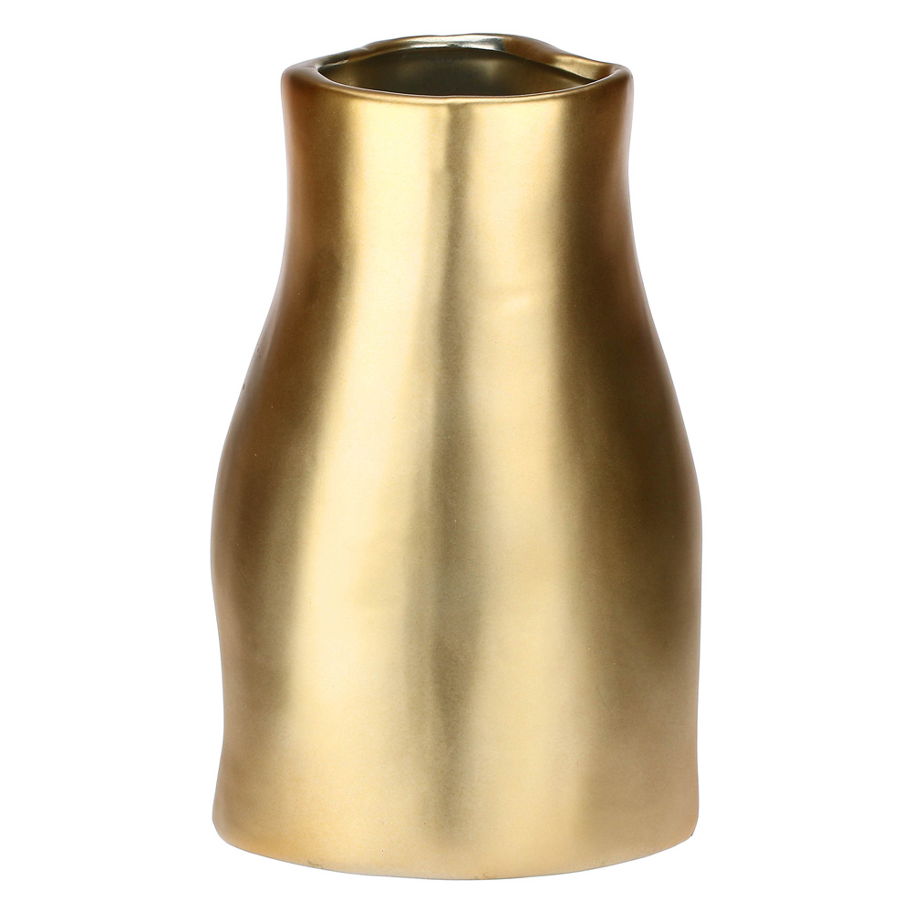 Ваза Rituali Domestici AUGUSTO NOSE GOLD, керамика, 14 х 12 х 20 см