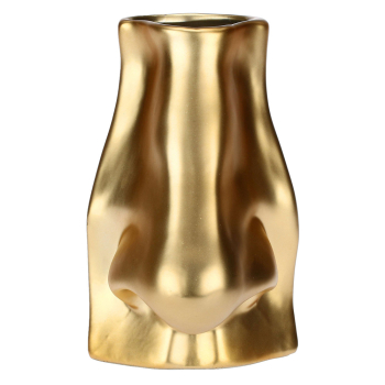 Ваза Rituali Domestici AUGUSTO NOSE GOLD, керамика, 14 х 12 х 20 см