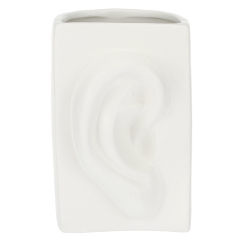 Ваза Rituali Domestici AUGUSTO EAR WHITE, керамика, 9 х 9 х 14 см