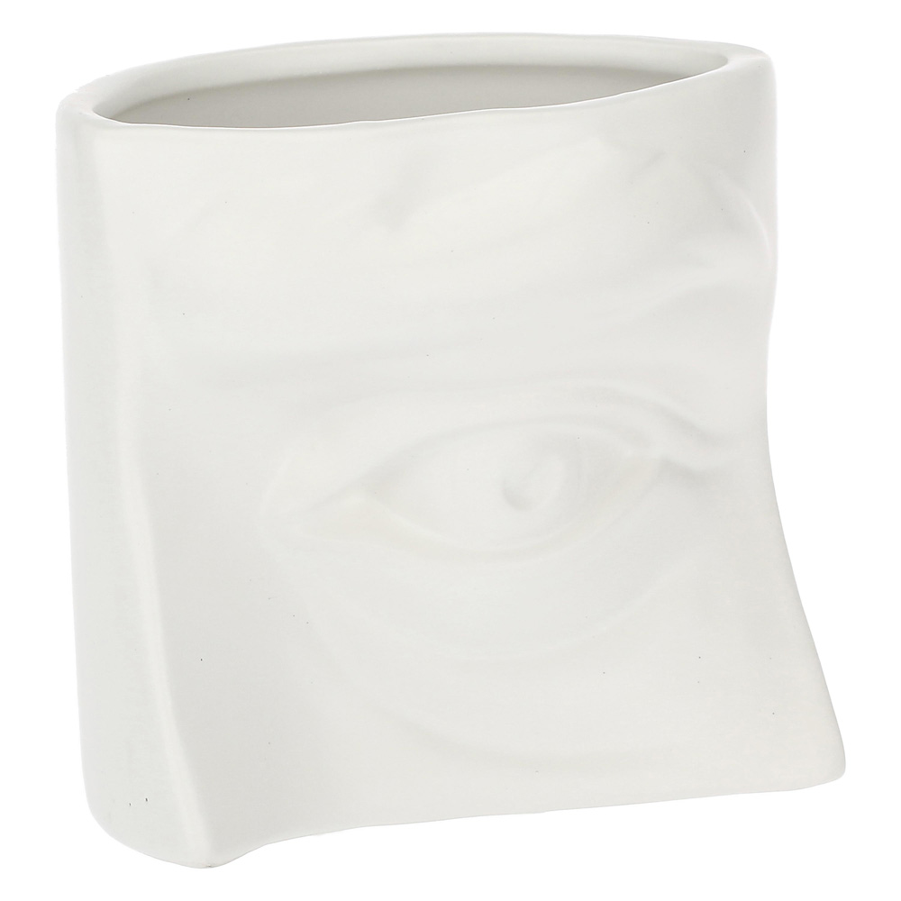Ваза Rituali Domestici AUGUSTO EYE WHITE, керамика, 15,5 х 9 х 11 см