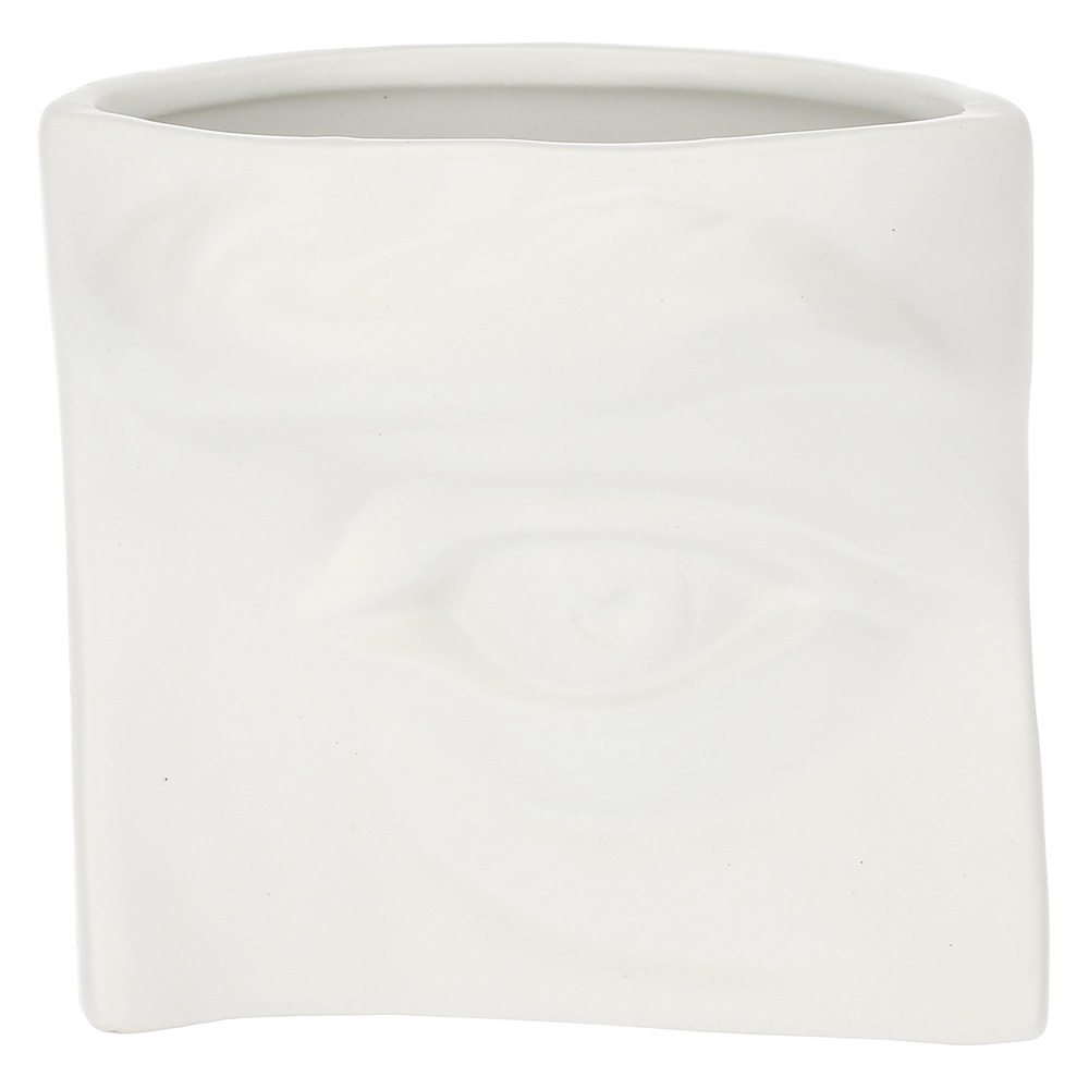 Ваза Rituali Domestici AUGUSTO EYE WHITE, керамика, 15,5 х 9 х 11 см