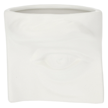 Ваза Rituali Domestici AUGUSTO EYE WHITE, керамика, 15,5 х 9 х 11 см