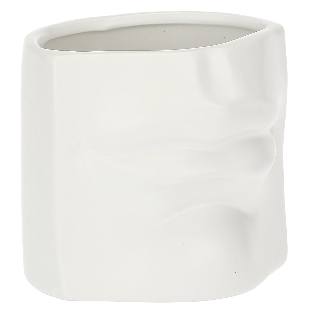 Ваза Rituali Domestici AUGUSTO MOUTH WHITE, керамика, 11 х 9 х 10 см