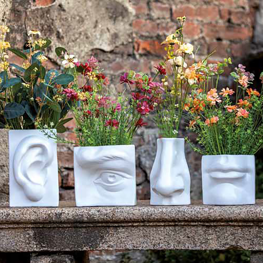 Ваза Rituali Domestici AUGUSTO MOUTH WHITE, керамика, 11 х 9 х 10 см