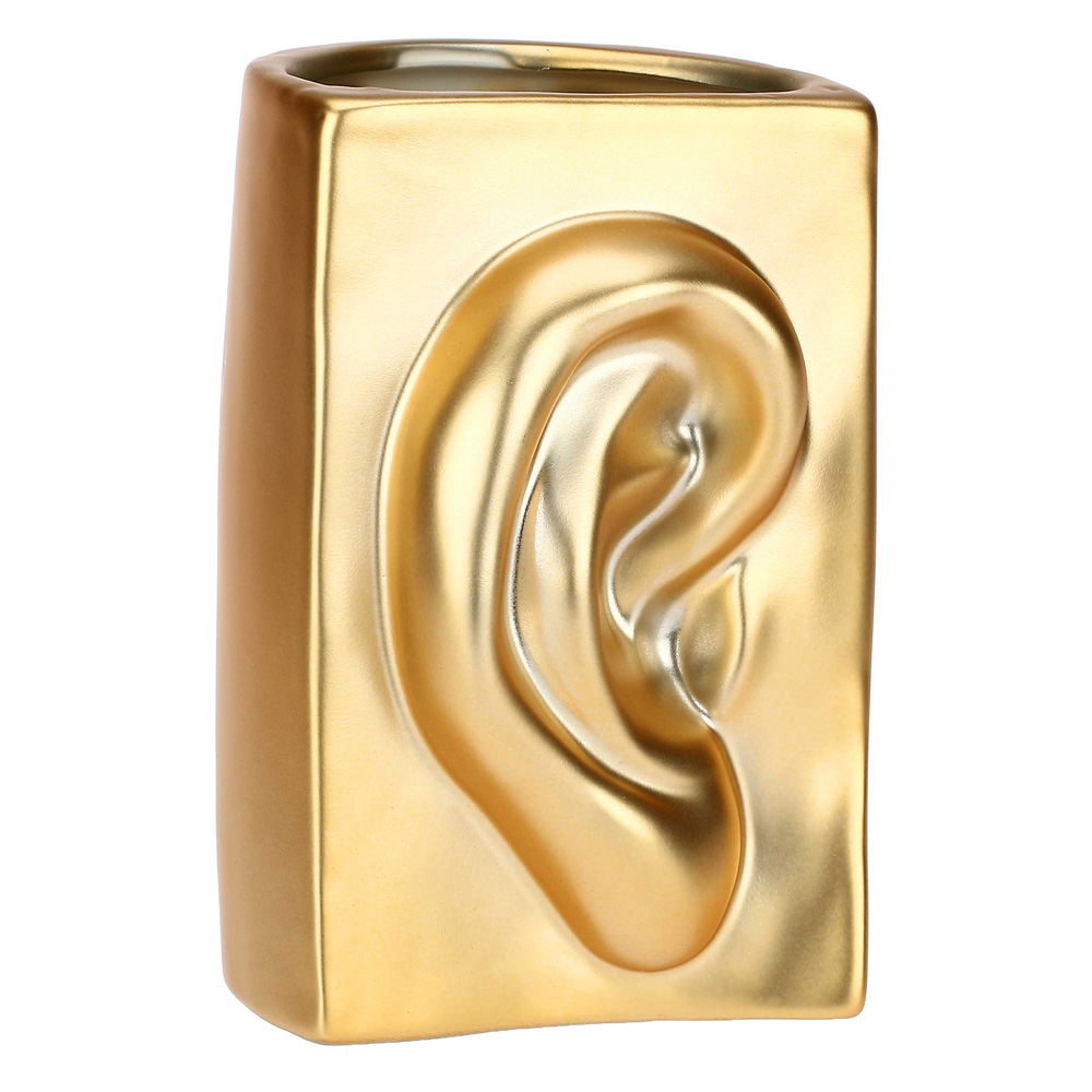 Ваза Rituali Domestici AUGUSTO EAR GOLD, керамика, 9 х 9 х 14 см