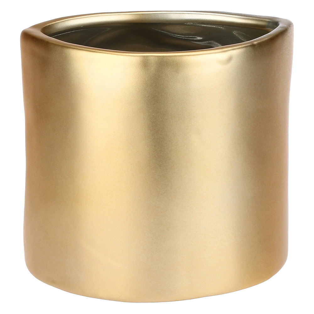 Ваза Rituali Domestici AUGUSTO EYE GOLD, керамика, 15,5 х 9 х 11 см