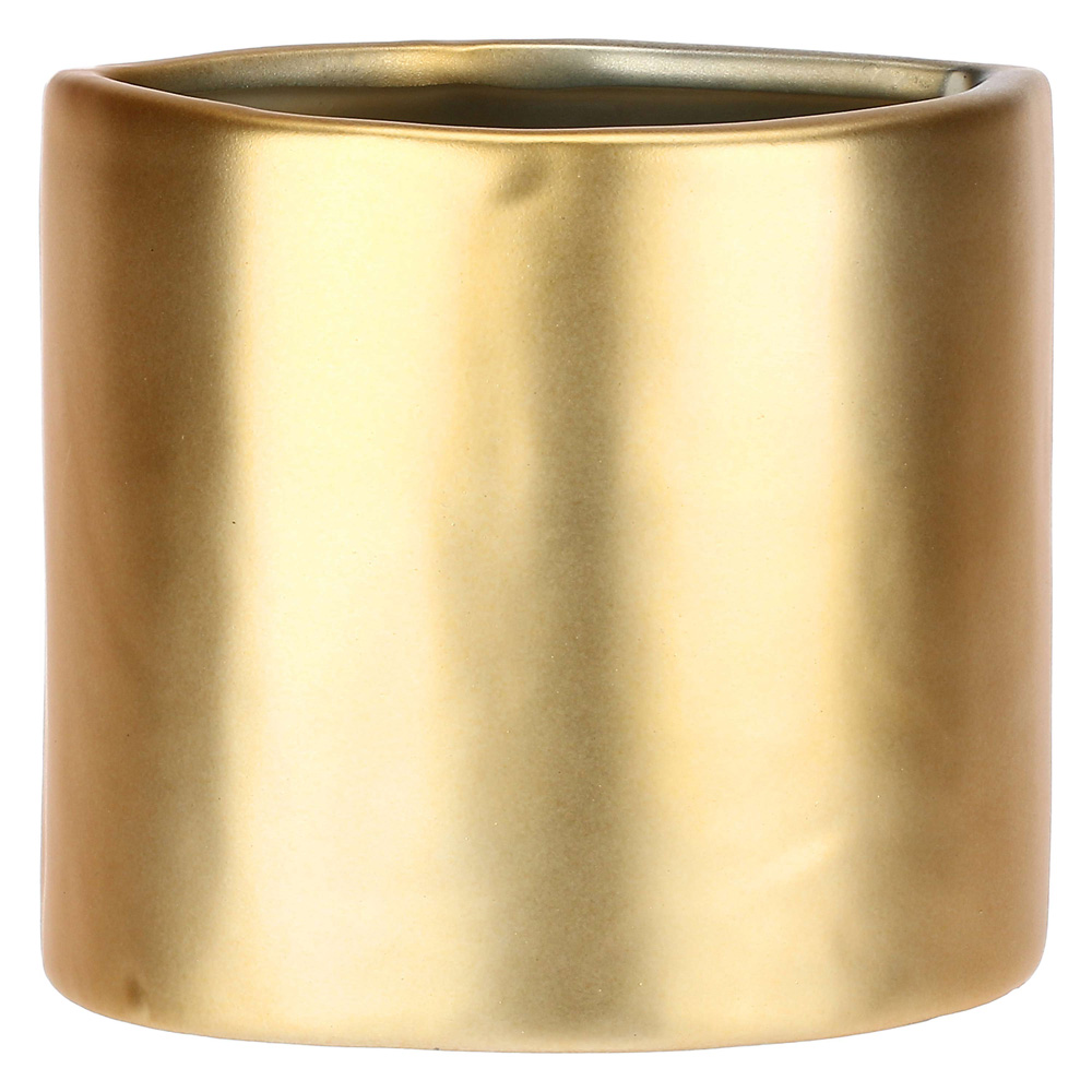 Ваза Rituali Domestici AUGUSTO MOUTH GOLD, керамика, 11 х 9 х 10 см