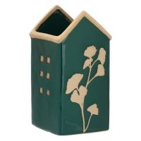 Кашпо Rituali Domestici DICASA VERDE, керамика, зеленое, 10,5 х 10,5 х 20,5 см