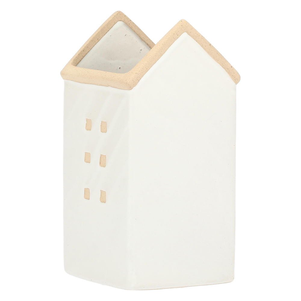 Кашпо Rituali Domestici DICASA BIANCO, керамика, белое, 10,5 х 10,5 х 20,5 см