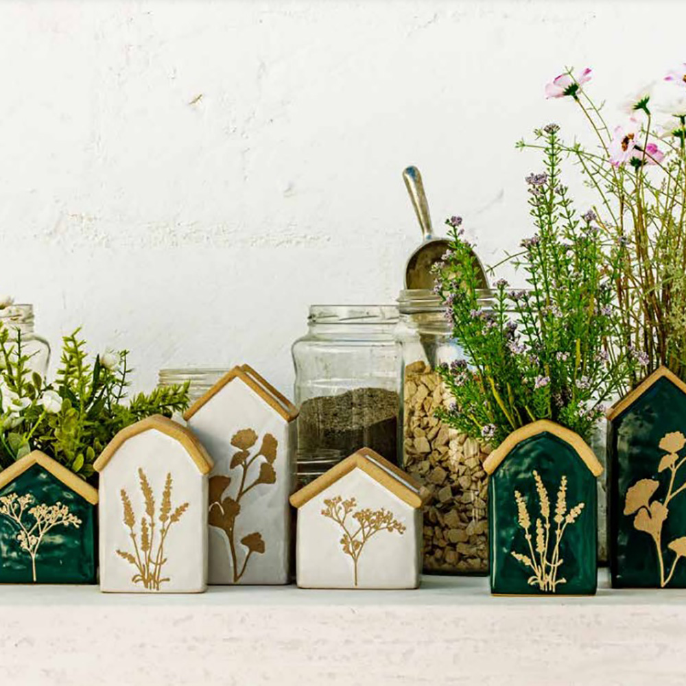 Кашпо Rituali Domestici DICASA BIANCO, керамика, белое, 10,5 х 10,5 х 20,5 см