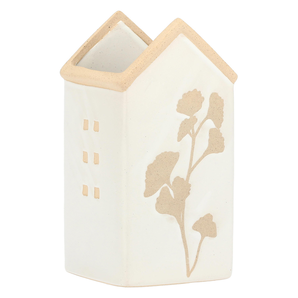 Кашпо Rituali Domestici DICASA BIANCO, керамика, белое, 10,5 х 10,5 х 20,5 см