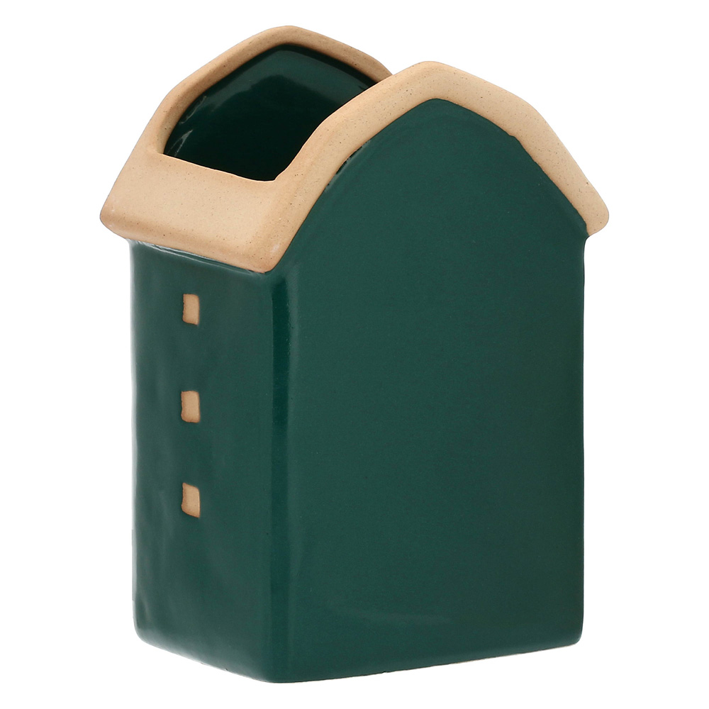 Кашпо Rituali Domestici DICASA VERDE, керамика, зеленое, 10,5 х 9 х 16 см