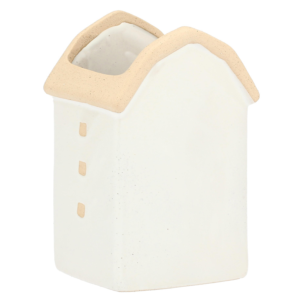 Кашпо Rituali Domestici DICASA BIANCO, керамика, белое, 10,5 х 9 х 16 см