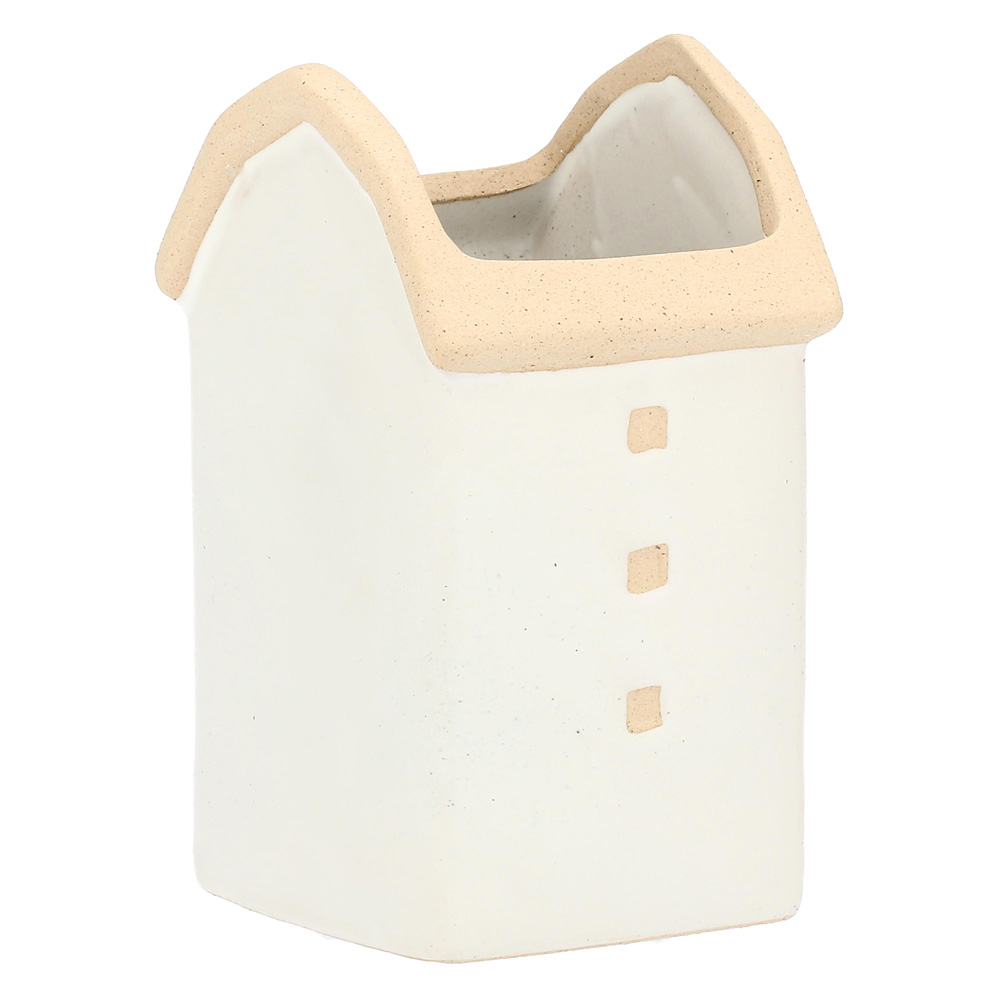 Кашпо Rituali Domestici DICASA BIANCO, керамика, белое, 10,5 х 9 х 16 см