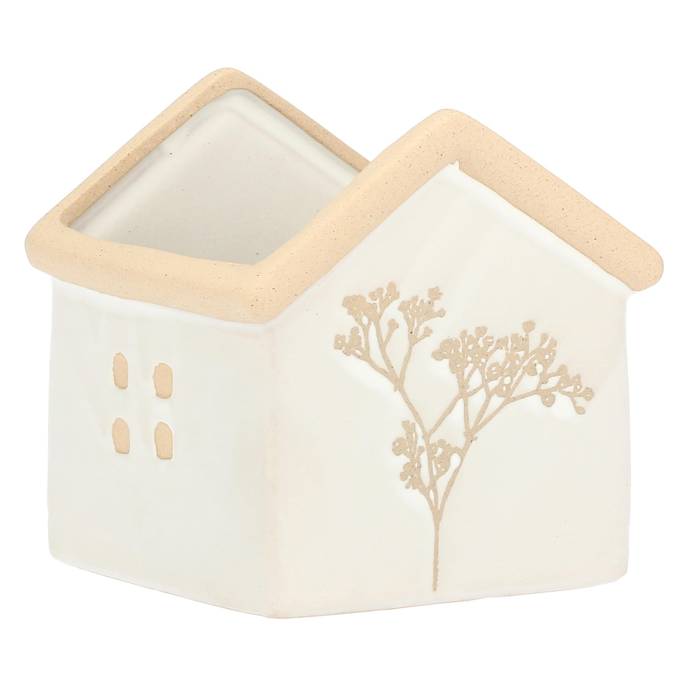 Кашпо Rituali Domestici DICASA BIANCO, керамика, белое, 11 х 11 х 13 см