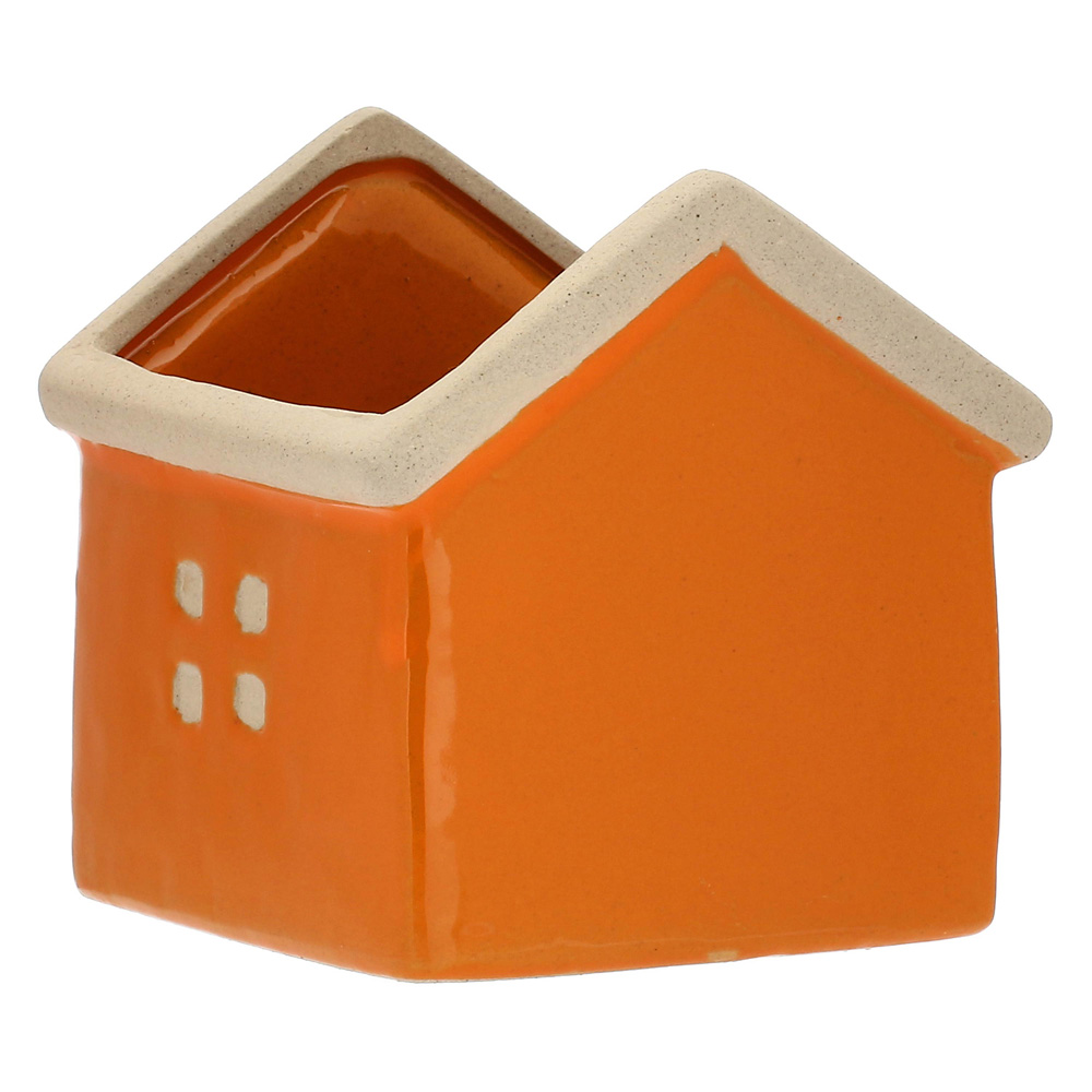 Кашпо Rituali Domestici DICASA ARANCIO, керамика, оранжевое, 11 х 11 х 13 см