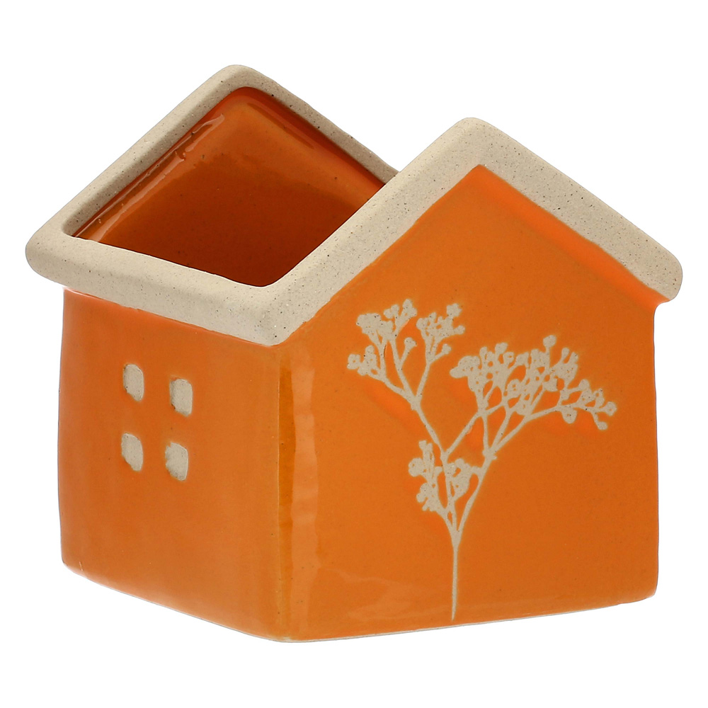Кашпо Rituali Domestici DICASA ARANCIO, керамика, оранжевое, 11 х 11 х 13 см